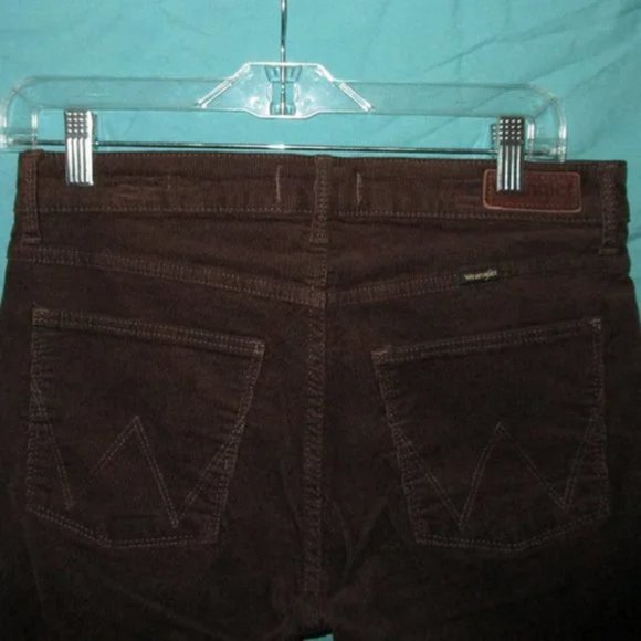 WRANGLER 16 33 X34 NWT Brown Corduroy High Rise Flare Bell Bottom Jeans Western - Picture 5 of 6